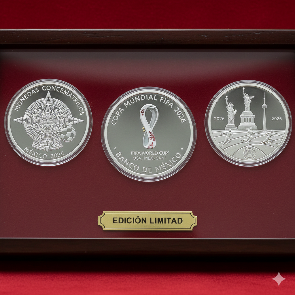 México celebra el Mundial 2026 con nuevas monedas conmemorativas